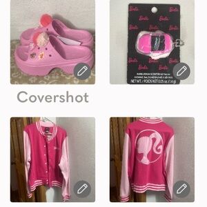 BARBIE Jacket 2X+Sz 9 Platform CROCS Boutiques💕+Barbie🚗💋💄🗝️⛓️